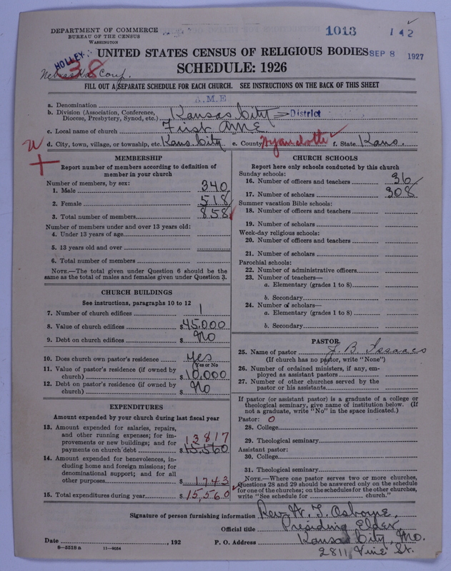 Scan of African Methodist Episcopal Church: 1013