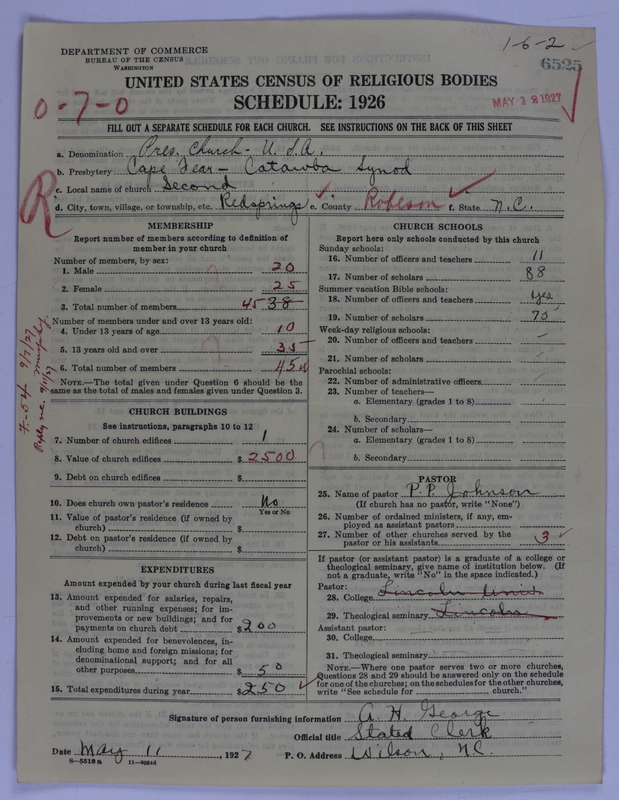 Scan of Presbyterian Church in the United States of America: 6525