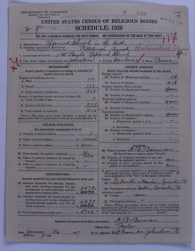 Scan of Reformed Church in the United States: 246