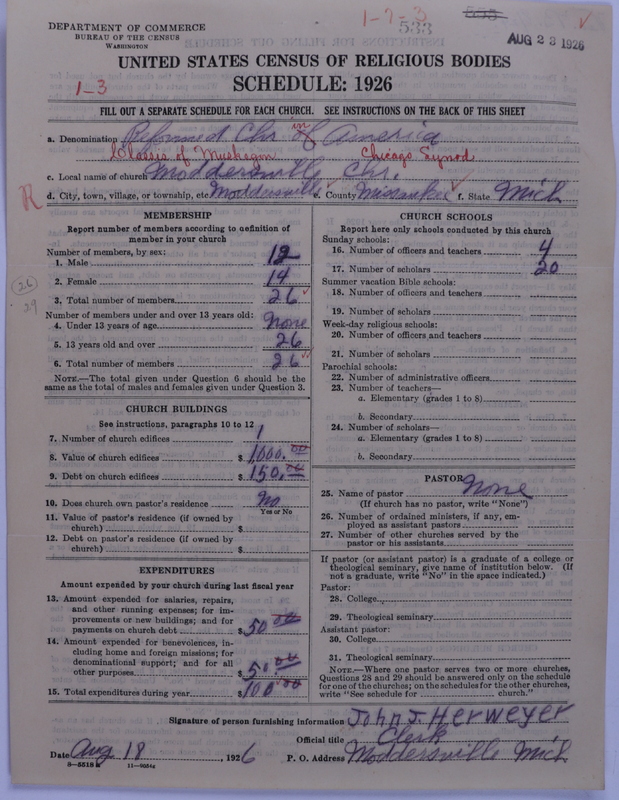 Scan of Reformed Church in America: 533