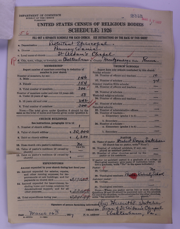 Scan of Protestant Episcopal Church: 2243