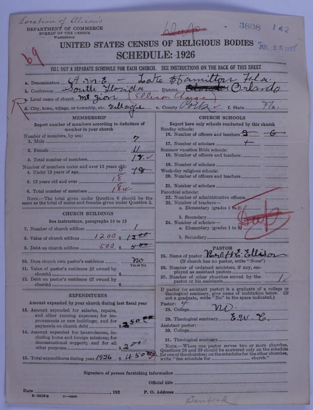Scan of African Methodist Episcopal Church: 3808