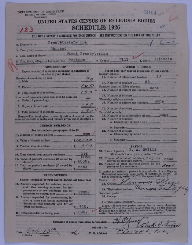 Scan of Presbyterian Church in the United States of America: 3914