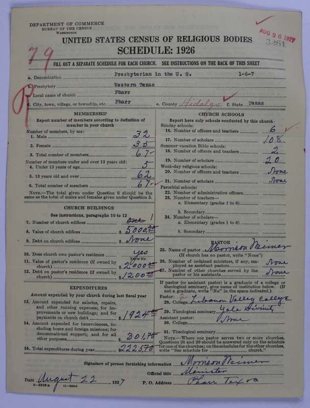 Scan of Presbyterian Church in the United States: 3261