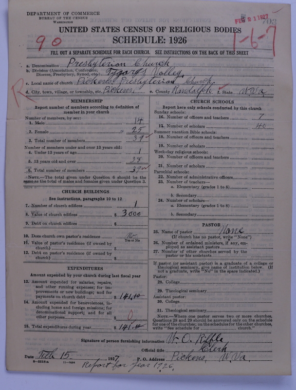 Scan of Presbyterian Church in the United States: 703