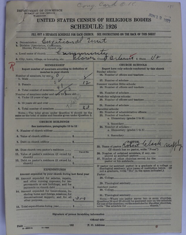 Scan of Federated Churches: 61
