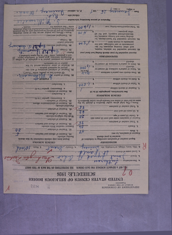 Scan of Synod of the Reformed Presbyterian Church of North America: 822