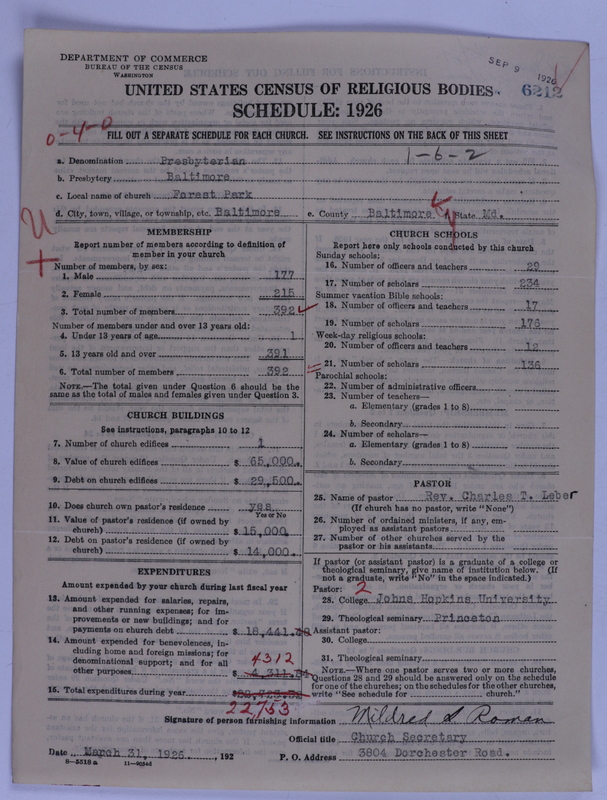 Scan of Presbyterian Church in the United States of America: 6212