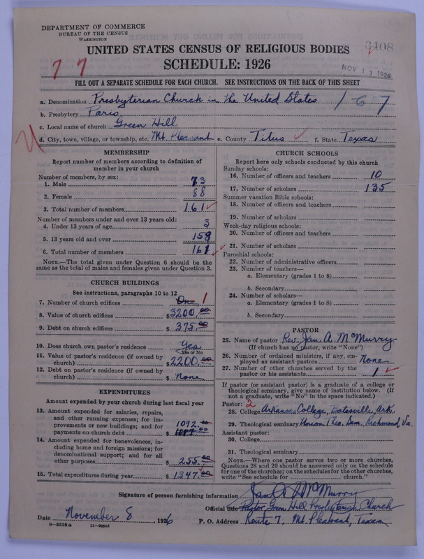 Scan of Presbyterian Church in the United States: 3408