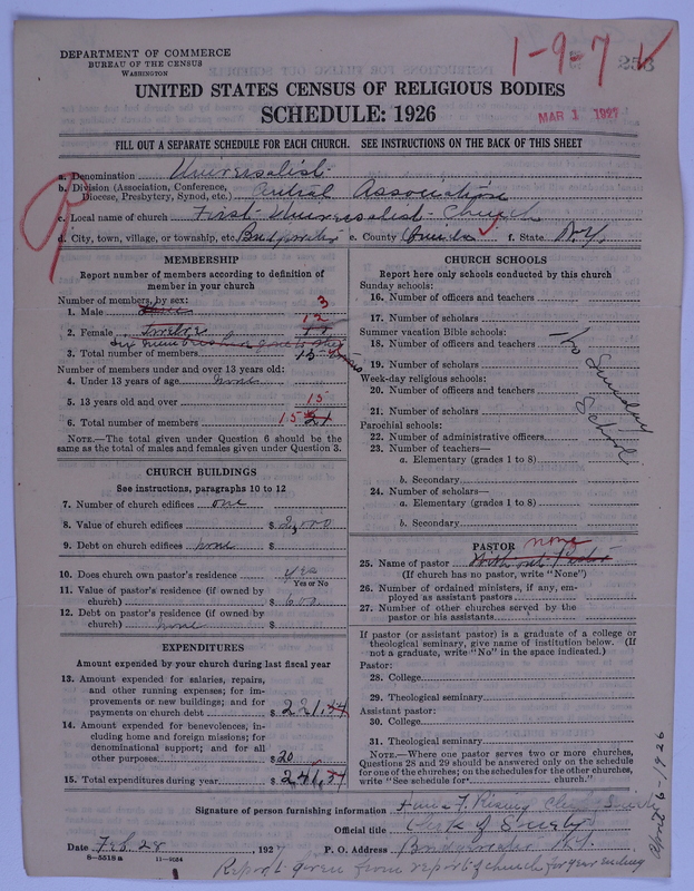 Scan of Universalist Church: 253