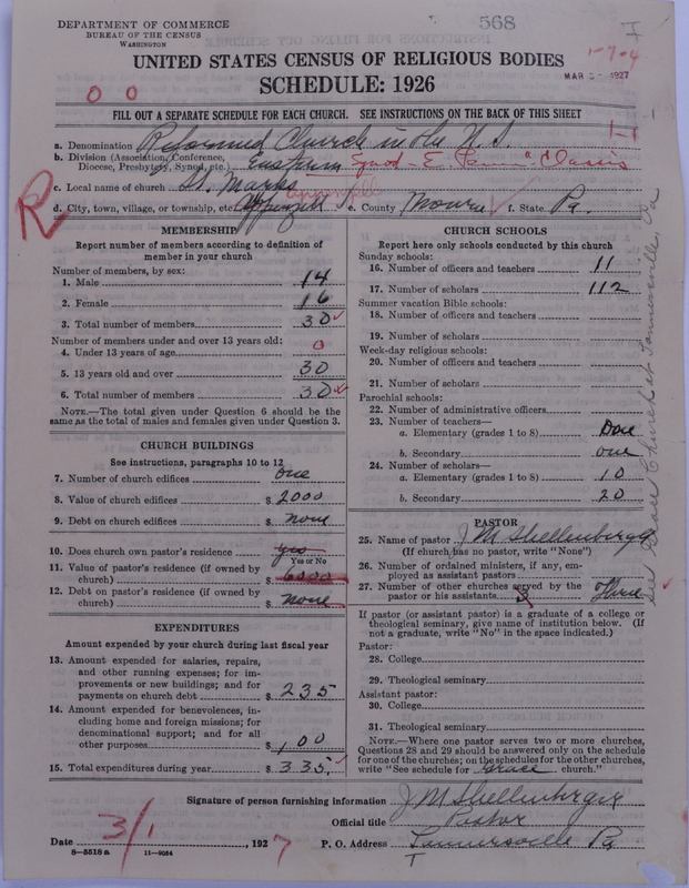 Scan of Reformed Church in the United States: 568