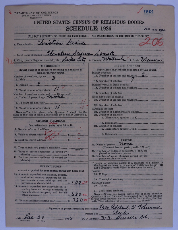 Scan of Church of Christ, Scientist: 993