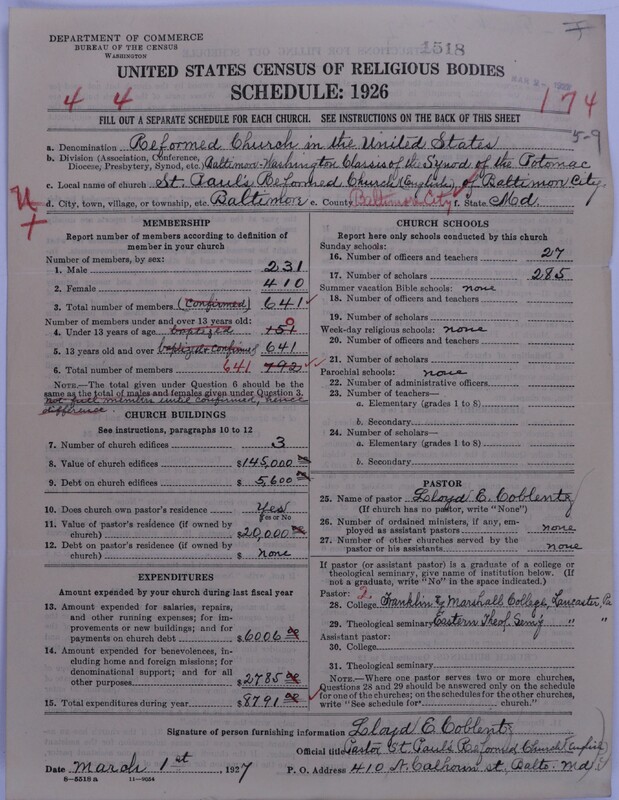 Scan of Reformed Church in the United States: 1518