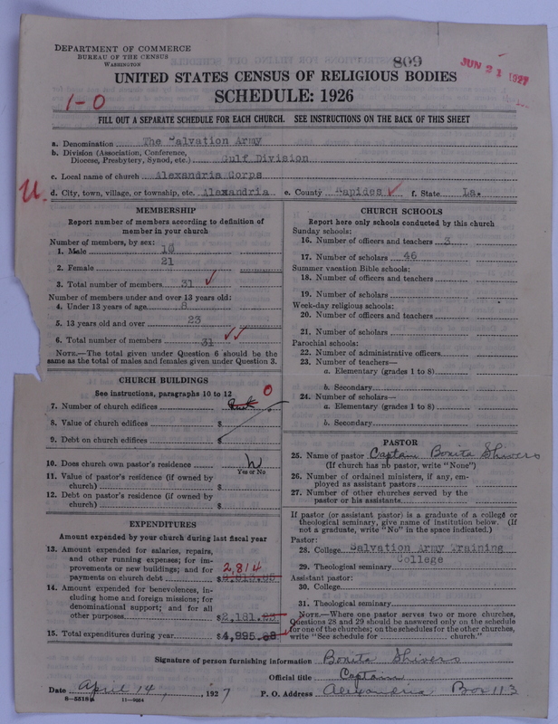 Scan of Salvation Army: 809
