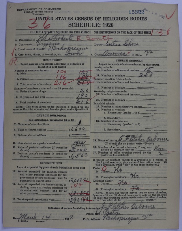 Scan of Methodist Episcopal Church, South: 15822