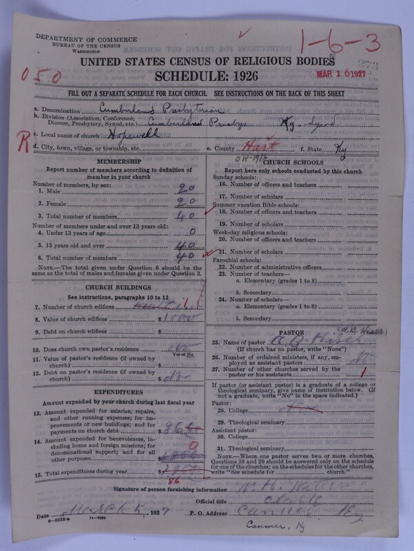 Scan of Cumberland Presbyterian Church: 273