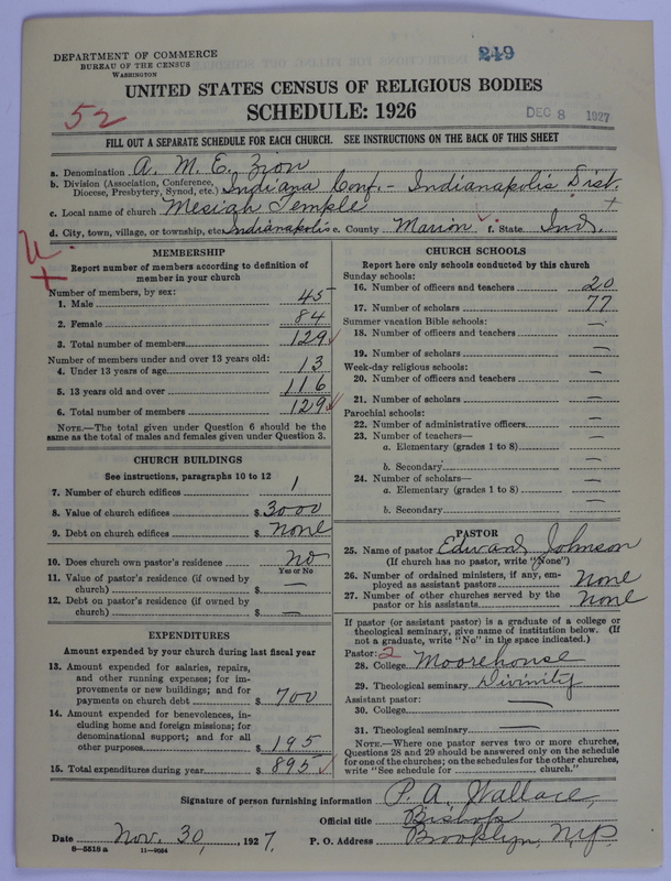 Scan of African Methodist Episcopal Zion Church: 249