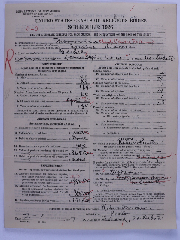 Scan of Moravian Church in America: 86