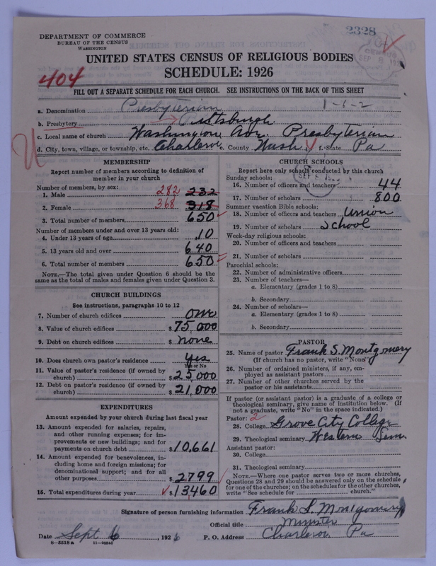 Scan of Presbyterian Church in the United States of America: 2328