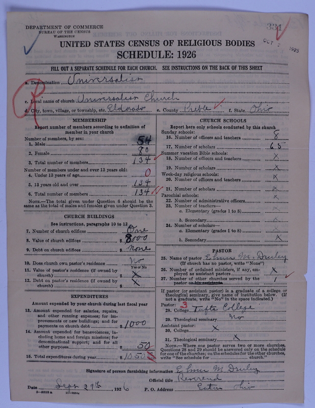 Scan of Universalist Church: 331