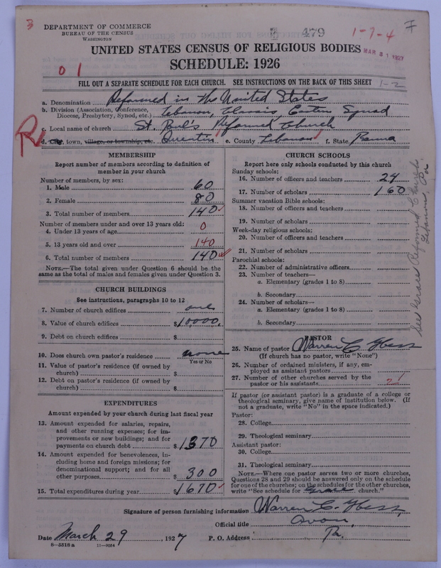 Scan of Reformed Church in the United States: 479
