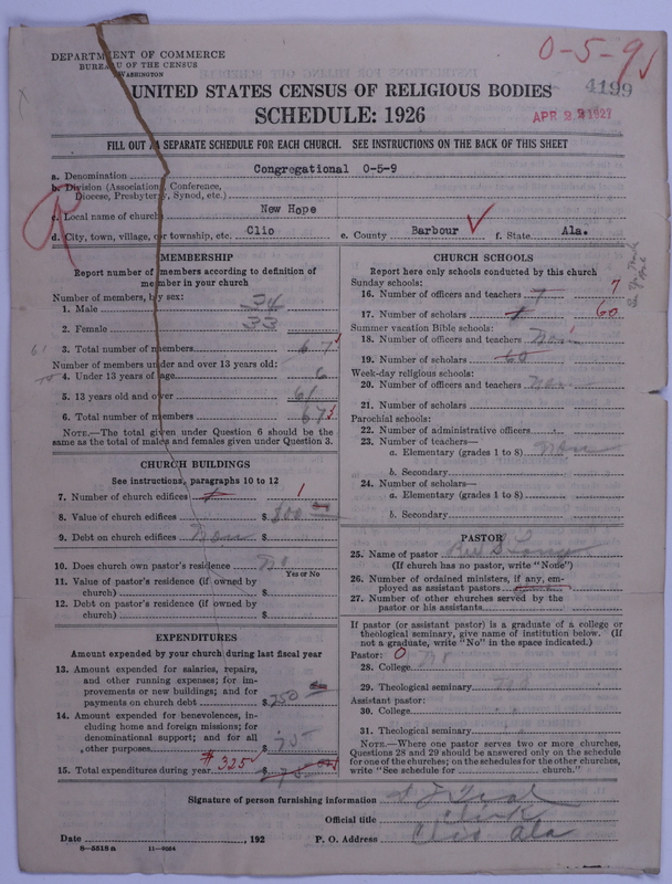 Scan of Congregational Churches: 4199