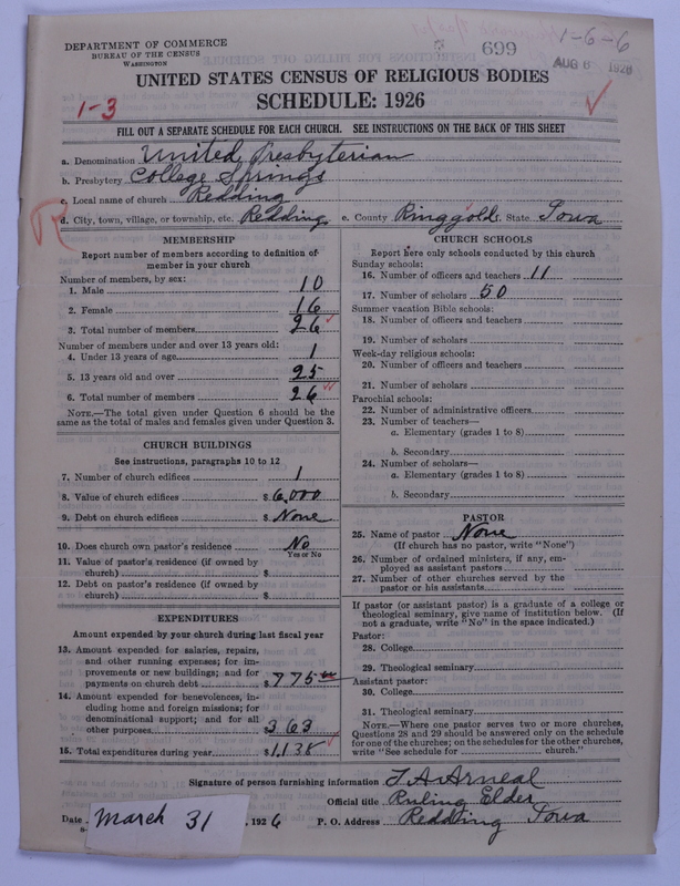 Scan of United Presbyterian Church of North America: 699
