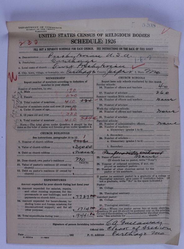 Scan of Presbyterian Church in the United States of America: 5208