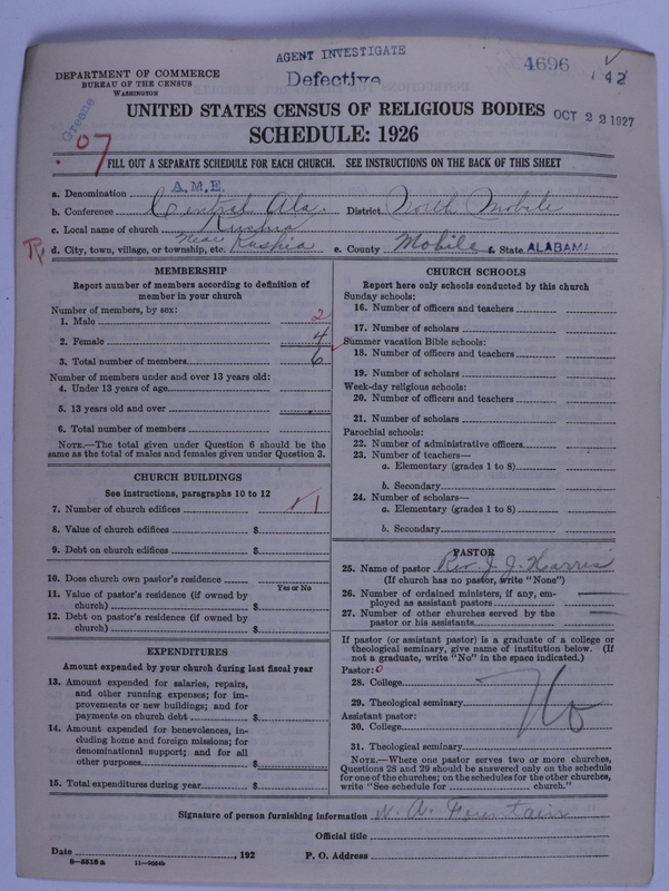 Scan of African Methodist Episcopal Church: 4696