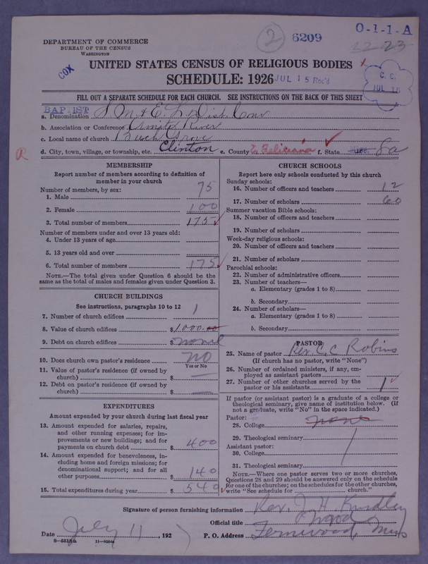 Scan of Negro Baptists: 6209