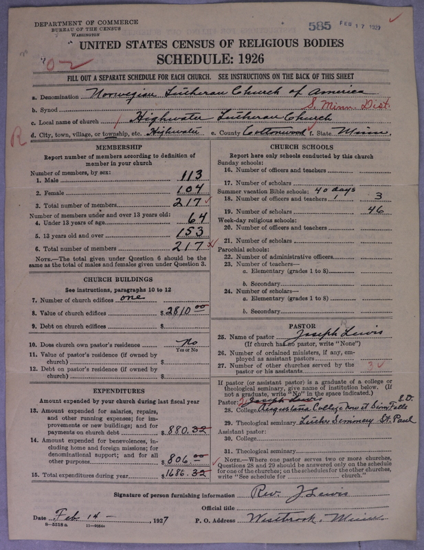 Scan of Norwegian Lutheran Church of America: 585