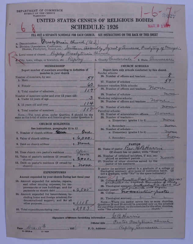 Scan of Presbyterian Church in the United States: 2227