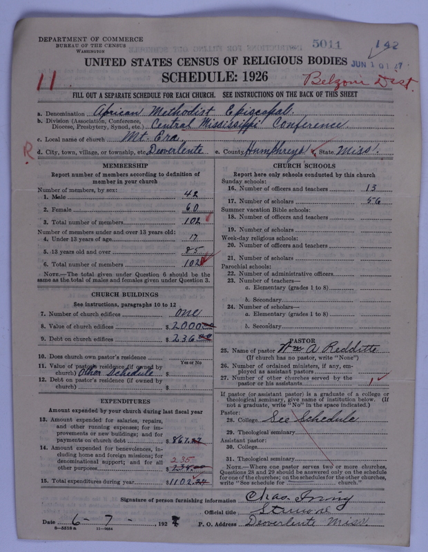 Scan of African Methodist Episcopal Church: 5011