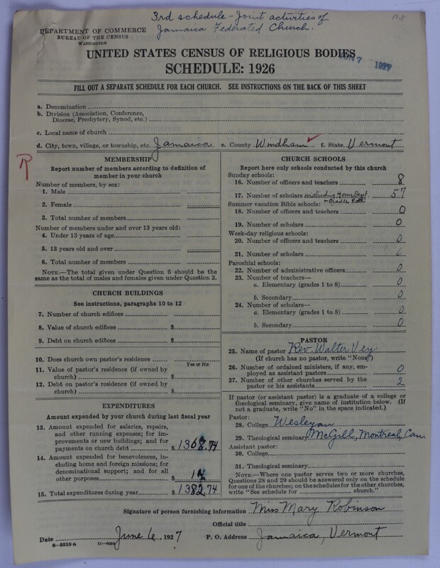 Scan of Federated Churches: 67