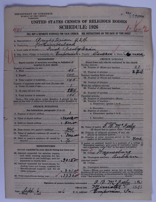 Scan of Presbyterian Church in the United States of America: 1578