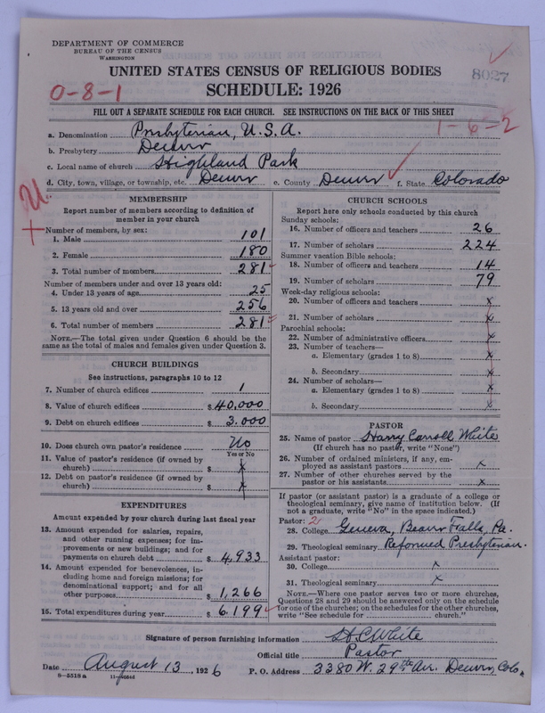 Scan of Presbyterian Church in the United States of America: 8027