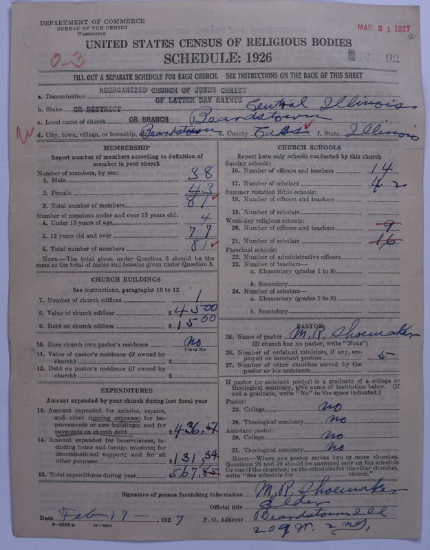 Scan of Reorganized Church of Jesus Christ of Latter Day Saints: 92