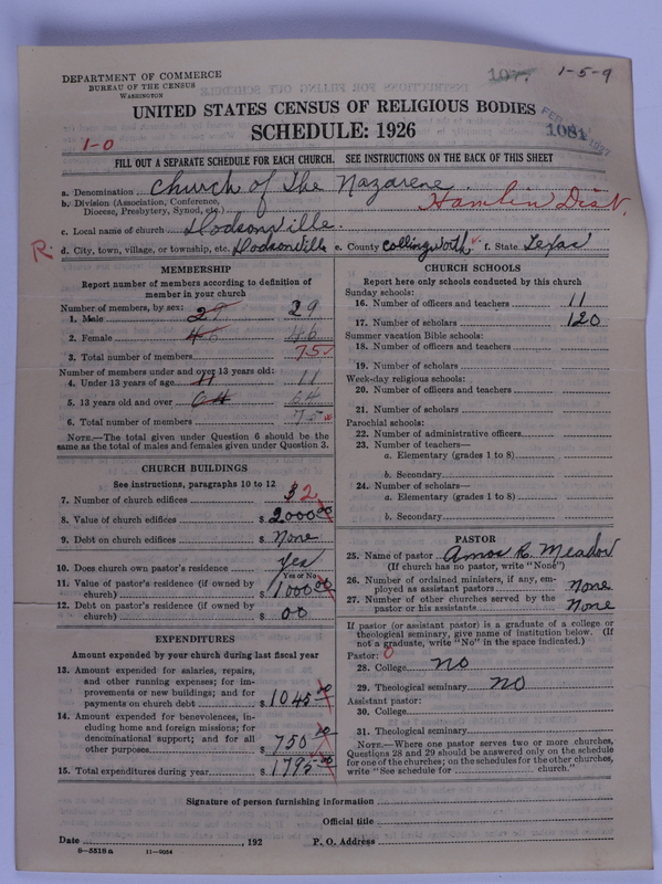 Scan of Church of the Nazarene: 1081