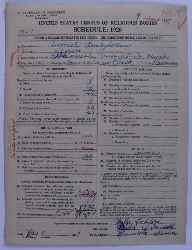 Scan of Associate Synod of North America (Associate Presbyterian Church): 9