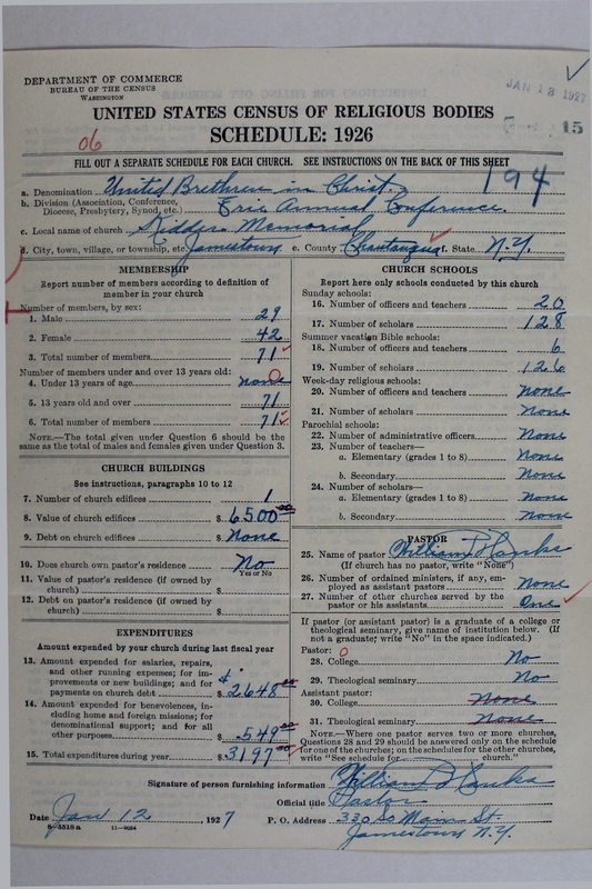 Scan of Church of the United Brethren in Christ: 15