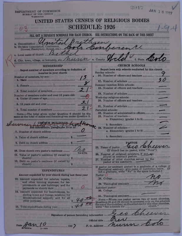 Scan of Church of the United Brethren in Christ: 2917