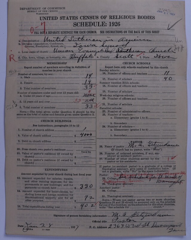 Scan of United Lutheran Church in America: 2585