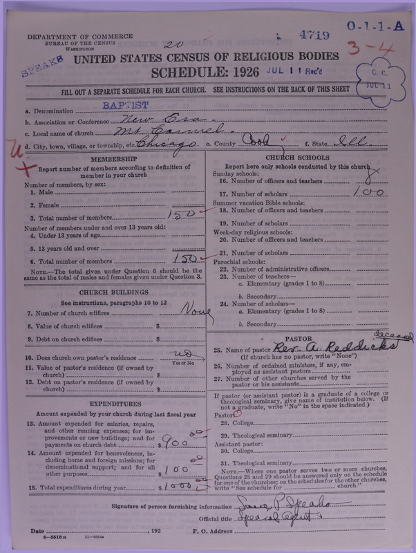 Scan of Negro Baptists: 4719