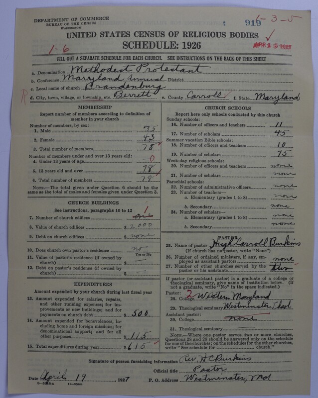 Scan of Methodist Protestant Church: 919