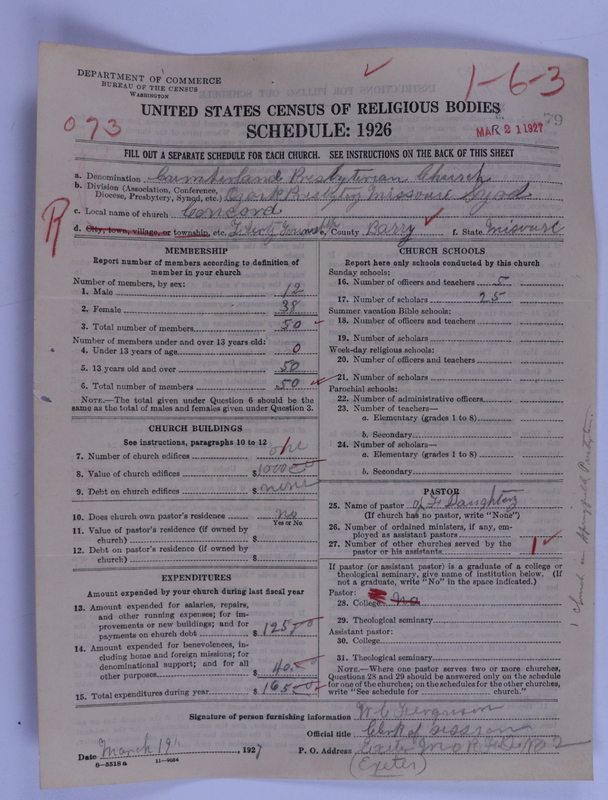 Scan of Cumberland Presbyterian Church: 79