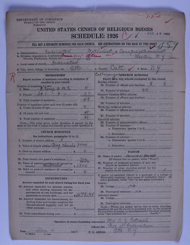 Scan of Federated Churches: