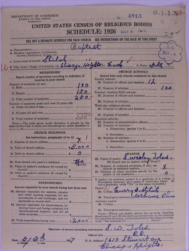 Scan of Negro Baptists: 4813