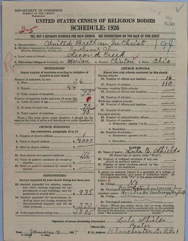 Scan of Church of the United Brethren in Christ: 630