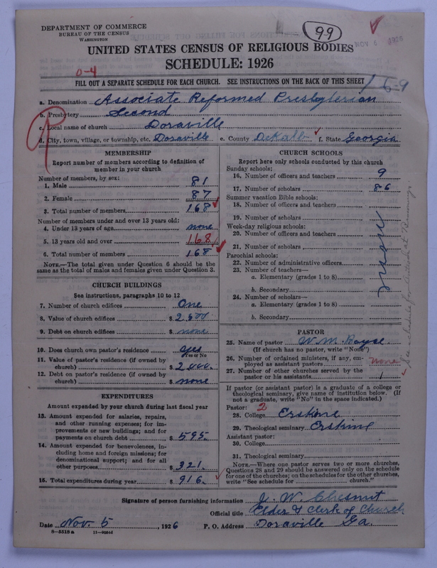 Scan of Associate Reformed Presbyterian Church: 99