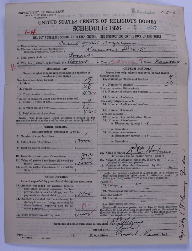 Scan of Church of the Nazarene: 637